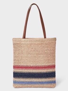 Universal Thread woven striped tote NWT $30